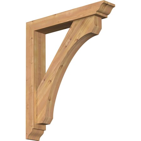 Ekena Millwork Legacy Traditional Smooth Bracket w/ Offset Brace, Western Red Cedar, 5 1/2"W x 32"D x 38"H BKT0604X32X38LEC01SWR